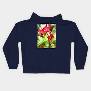 Maroon Cattleya Orchids Kids Hoodie